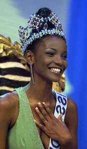 1)winner of Miss World 2001,Agbani Darego of Nigeria