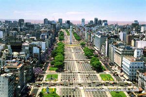 buenos aires wide street,Argentina