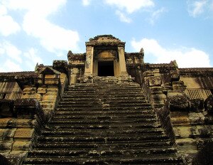 angkor wat temple stairs cambodia images